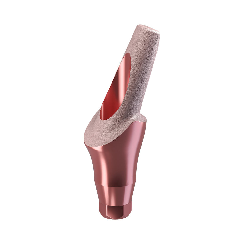 GA Conical TiPink 20° Angled Aesthetic Abutment Concave Ø3.5, 3.0mm Cuff