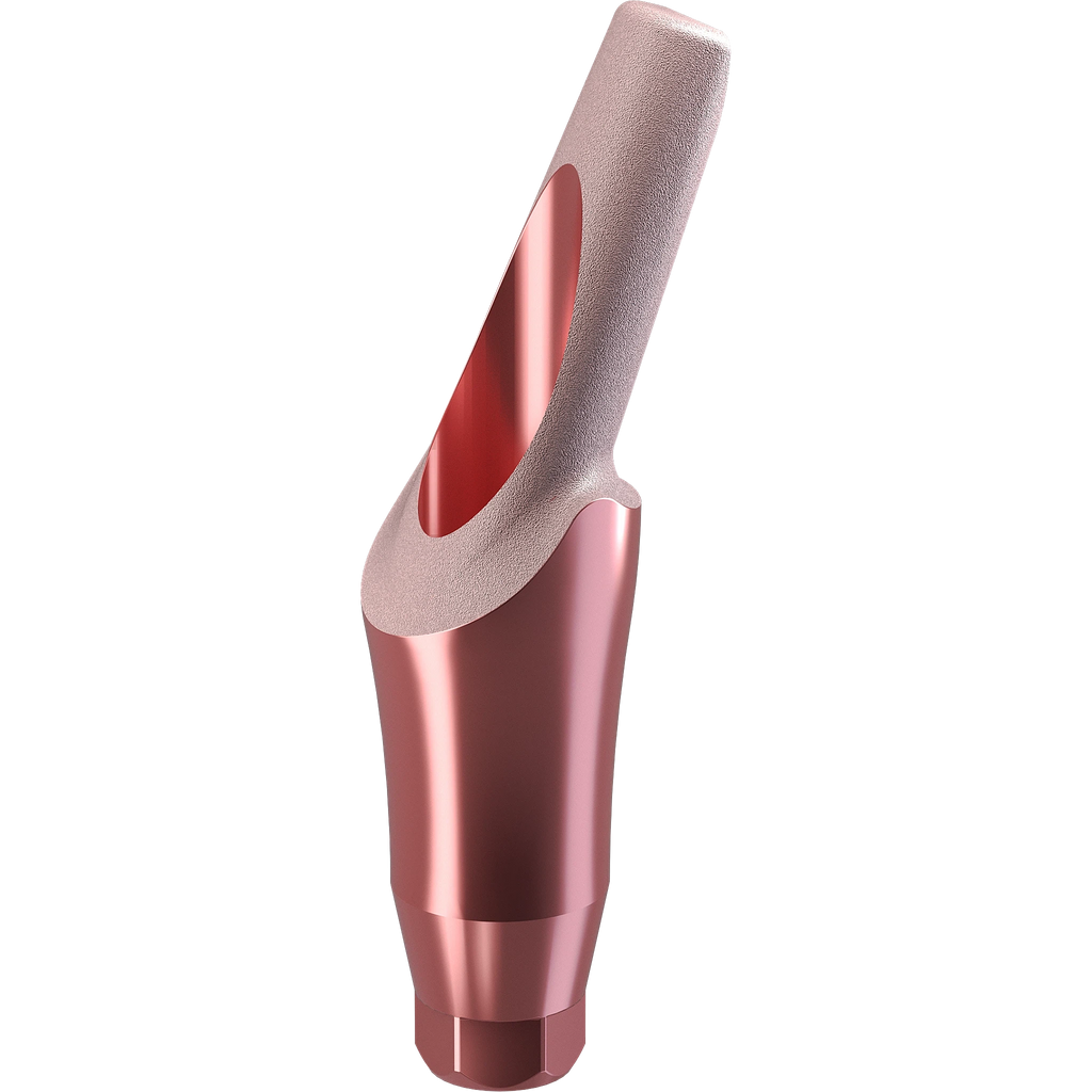 GENESIS ACTIVE™ TiPink 20° Angled Aesthetic Abutment, Concave Ø 3.5, 4.0 mm Cuff