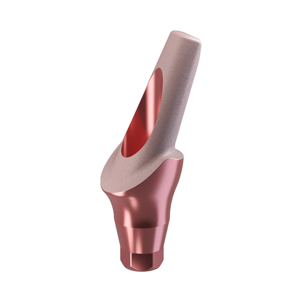 GENESIS ACTIVE™ TiPink 20° Angled Aesthetic Abutment, Concave Ø 4.5, 2.0 mm Cuff
