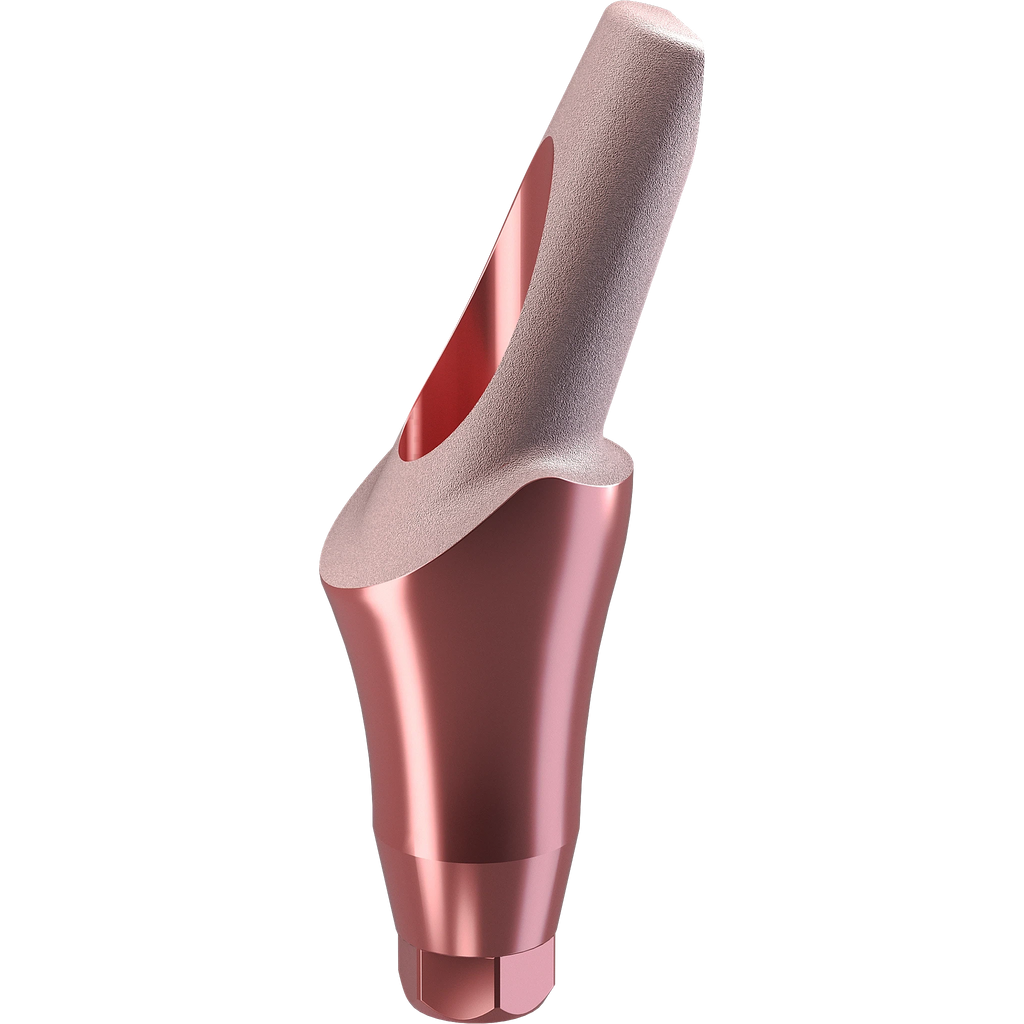 GENESIS ACTIVE™ TiPink 20° Angled Aesthetic Abutment, Concave Ø 4.5, 4.0 mm Cuff