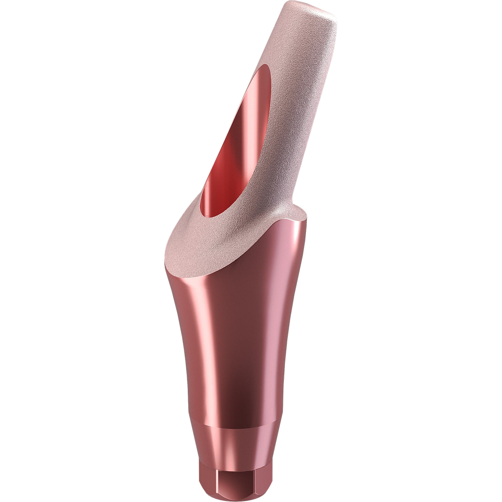 GENESIS ACTIVE™ TiPink 20° Angled Aesthetic Abutment, Concave Ø 4.5, 5.0 mm Cuff