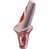 GENESIS ACTIVE™ TiPink 20° Angled Aesthetic Abutment, Concave Ø 6.0, 3.0 mm Cuff