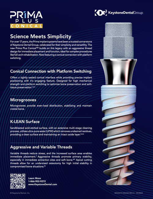 Prima Plus™ Flyer – Keystone Dental Group