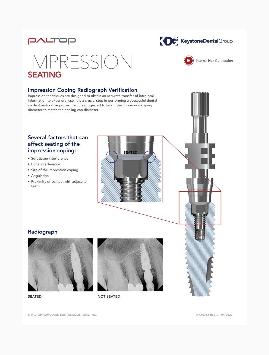 Paltop Impression Seating Flyer