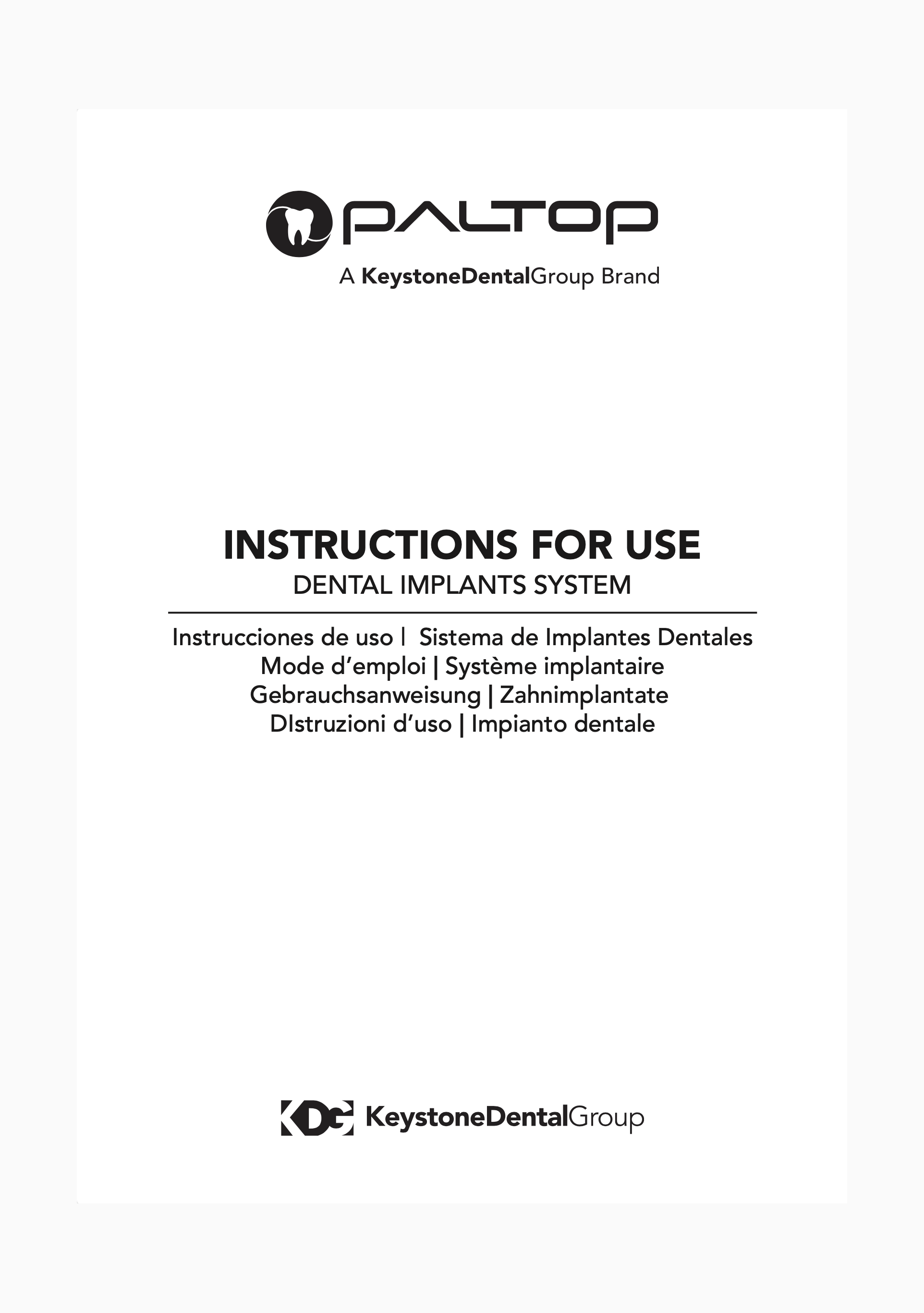 Paltop IFU - ROW